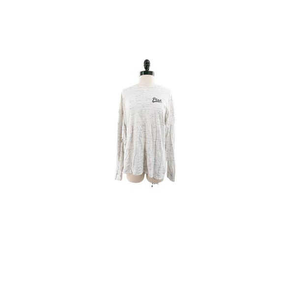 Victoria's Secret Pink Women Bling Pull-on Long Sleeve Shirt White Size Large - Picture 4 of 14